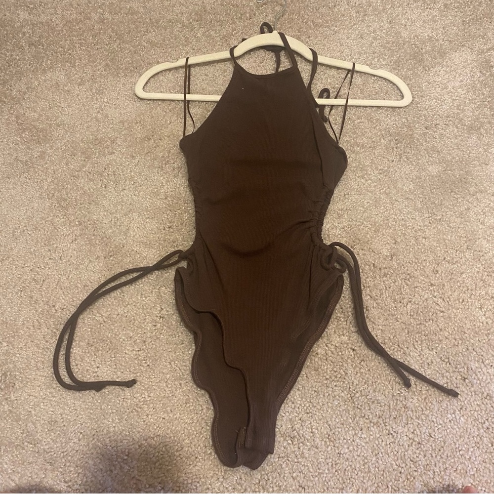Fashion Nova Brown Bodysuit